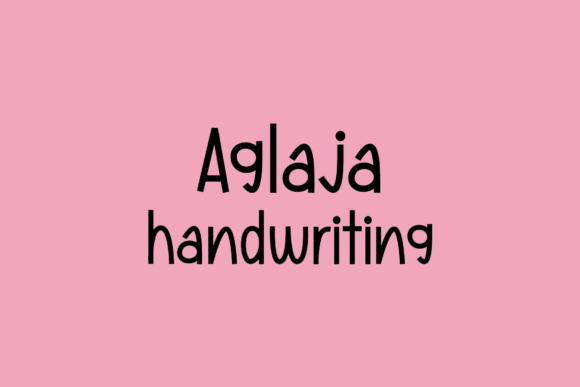 Aglaja: The Handwritten Font That Elevates Your Digital Brand