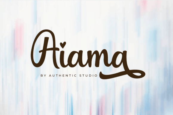 Aiama: A Sweet Script Font for Branding and Design