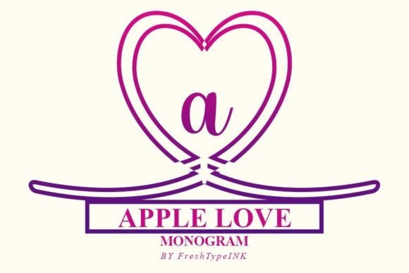 Apple Love Monogram: The Perfect Font for Elevating Your Brand