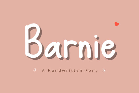 Barnie: A Script Handwritten Font for Creative Crafters and Product Designers