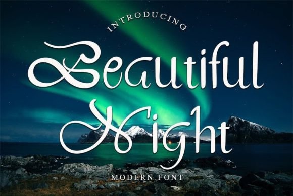Beautiful Night: A Script Font That Breathes Romance Into Every Design