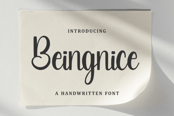 Beingnice: The Handwritten Font That Elevates Your Brand