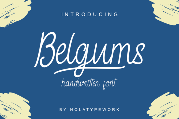 Belgums: A Modern Handwritten Font for Editorial Design