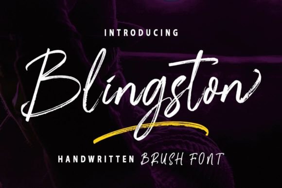Blingston: A Friendly Script Font for Creative Projects
