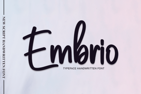 Embrio: A Script Handwritten Font That Brings Your Creative Ideas to Life