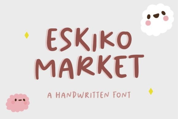 Eskiko Market: A Script Handwritten Font for Creative Product Design