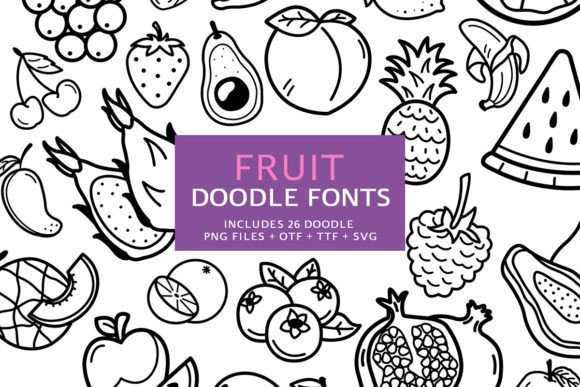 Fruit Doodle: A Font That Elevates Your Brand’s Visual Identity