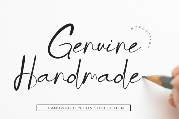 Genuine Handmade: A Script Font for Creative Crafters