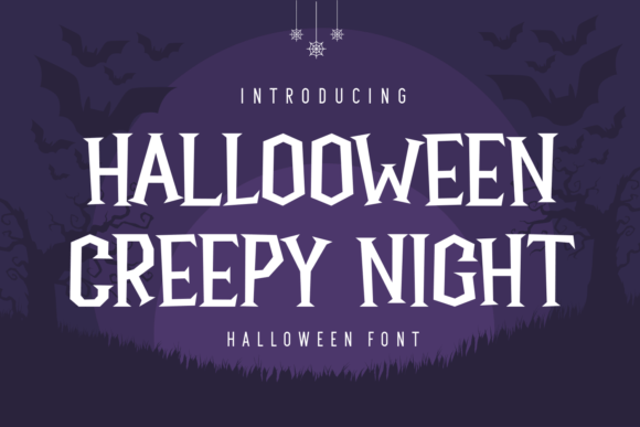 Halloween Creepy Night: A Font for Spooky Branding and Digital Design