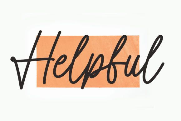 Helpful: A Script Handwritten Font That Elevates Brand Identity