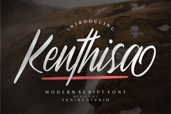 Kenthisa: A Script Handwritten Font for Creative Campaigns