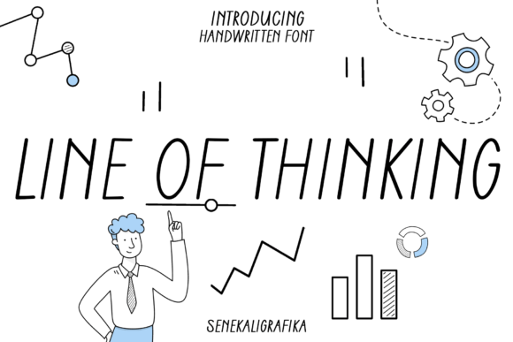 Line of Thinking: A Modern Handwritten Font for Editorial Design