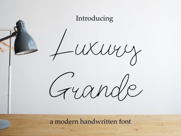 Luxury Grande: A Script Font for Elegant Digital Branding