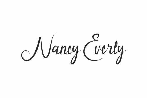 Nancy Everly: A Script Font for Elegant Editorial Design