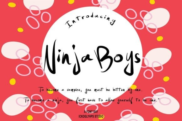 Ninja Boys Font: A Stylish Choice for Creative Designers