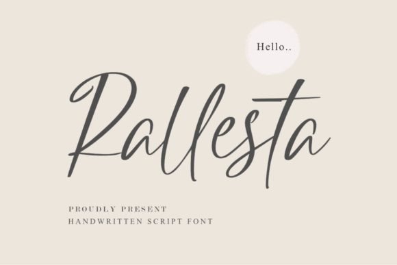 Rallesta: A Script Handwritten Font for Luxurious Digital Branding