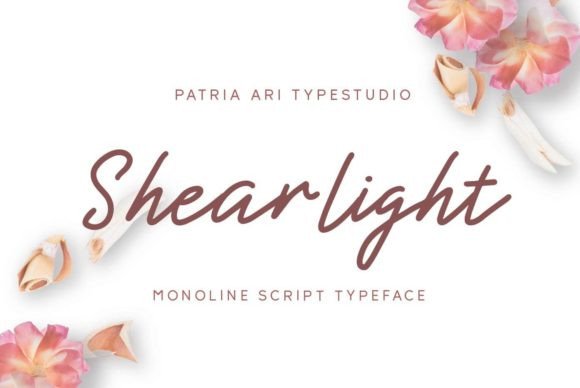 Shearlight: A Delicate Script Handwritten Font for Creative Projects
