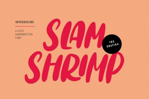Slamshrimp: A Handwritten Font for Editorial Magic