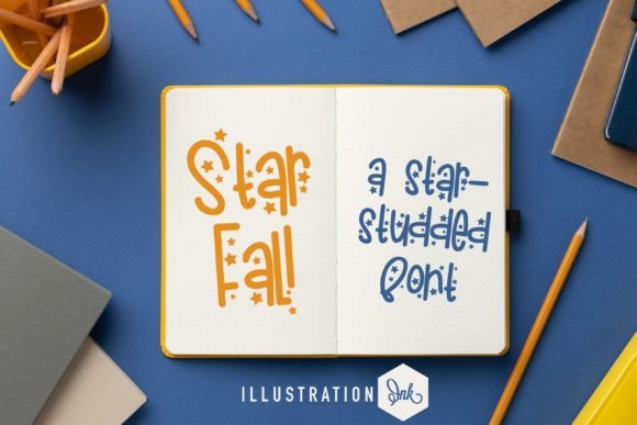 Star Fall: A Handwritten Font for Creative Branding