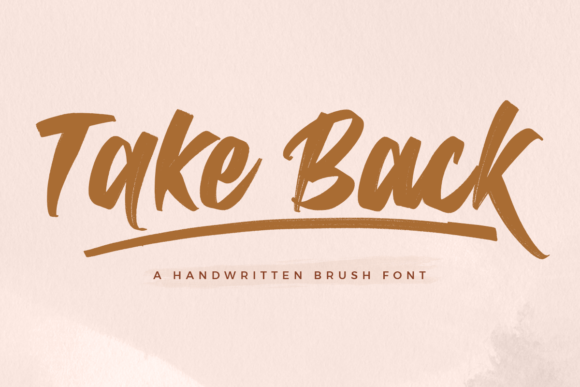 Take Back: A Script Handwritten Font for Creative Branding