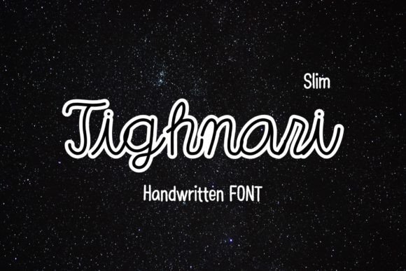 Tighnari Slim: A Versatile Script Handwritten Font