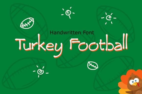 Turkey Football: A Script Handwritten Font for Creative Crafters