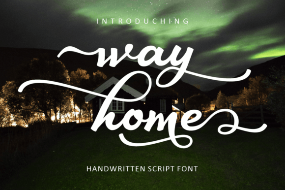 Way Home: A Timeless Script Font for Editorial Design