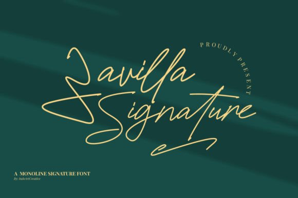 Zavilla Signature: A Script Handwritten Font for Web Design and Branding